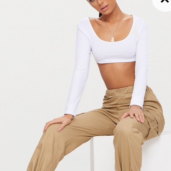 PrettyLittleThing Tops - New Pretty Little Thing | Long Sleeve Crop Top